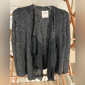 Abercrombie Kids Charcoal Gray Cardigan Sweater